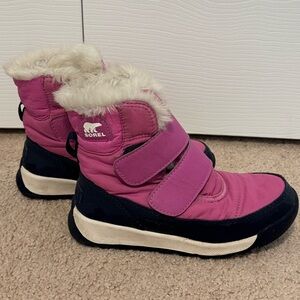 Sorel Whitney II Bright Lavender/Navy Waterproof Snow Boot Children’s 12